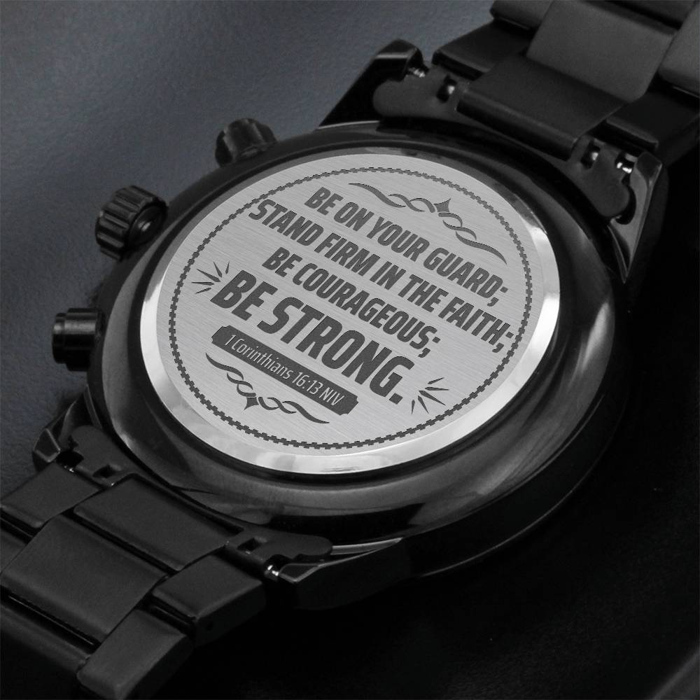Men's Watch, Be on Your Guard, 1 Corinthians 16:13 NIV