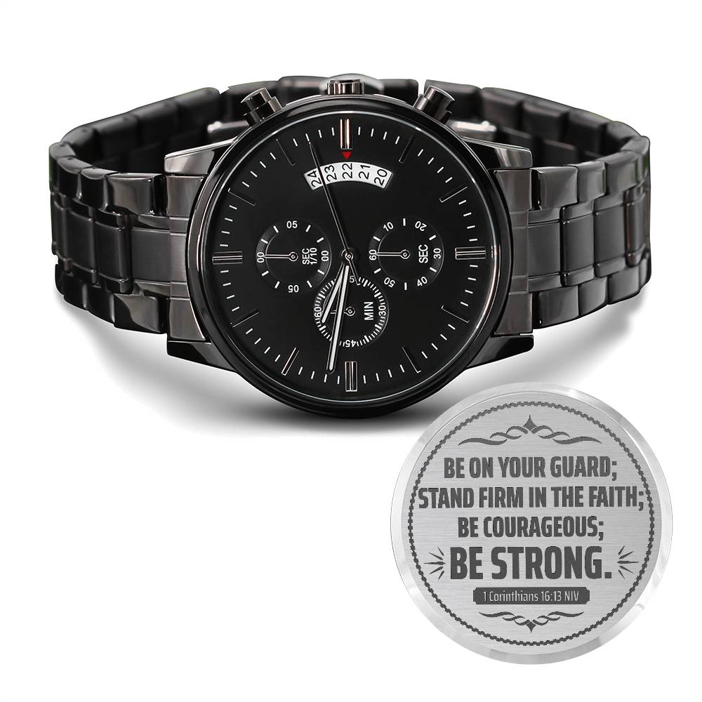 Men's Watch, Be on Your Guard, 1 Corinthians 16:13 NIV