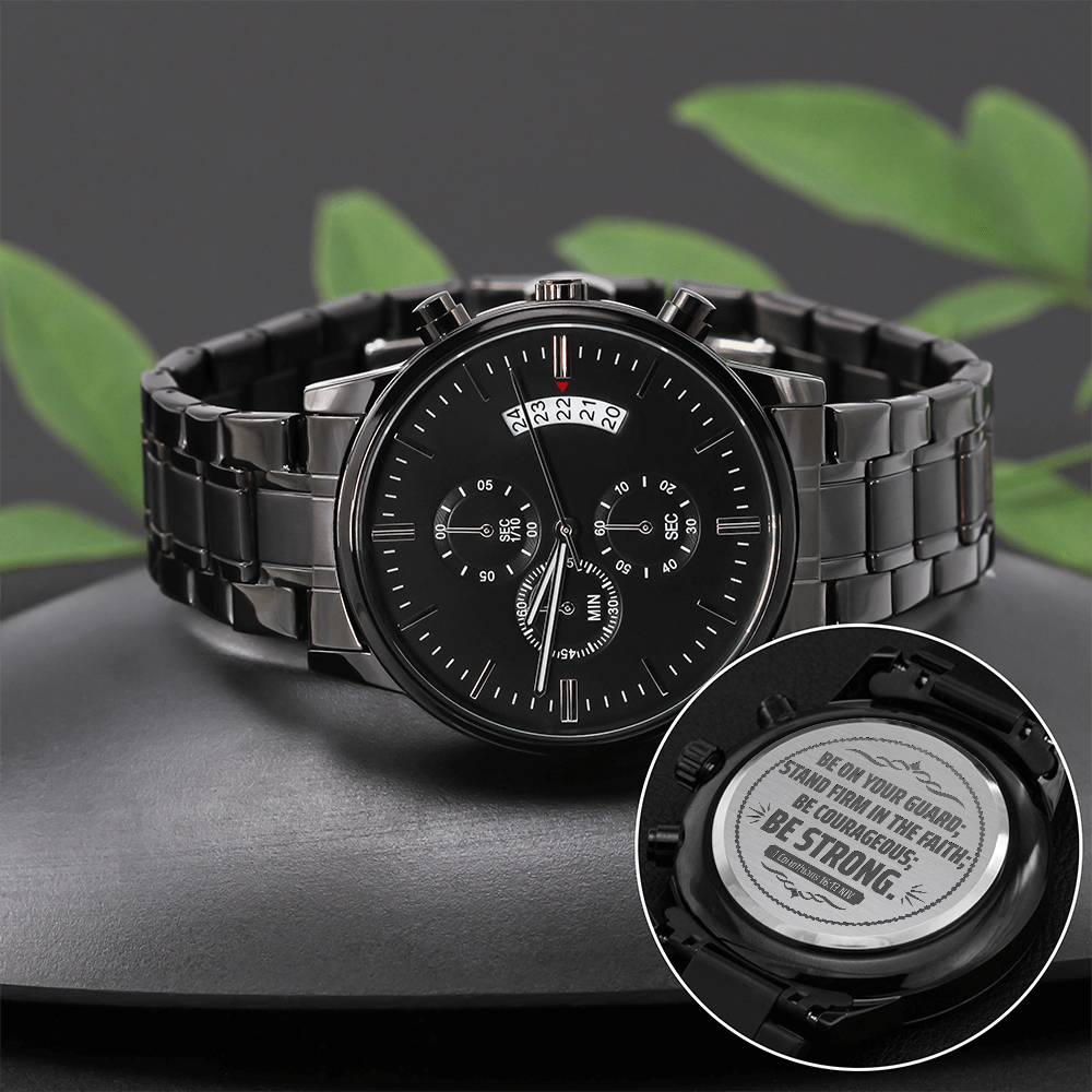 Men's Watch, Be on Your Guard, 1 Corinthians 16:13 NIV