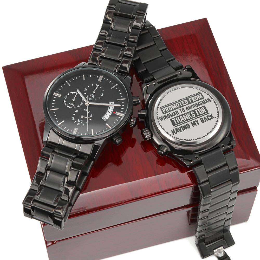 Groomsman, Promoted From Wingman to Groomsman, Men's Watch