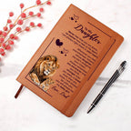 To My Daughter Leather Journal Your Crown