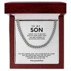 To my Son, You will never lose; you either win or learn