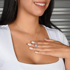 TO MY SISTER SQUEEZED LOVE KNOT NECKLACE GIFT SET