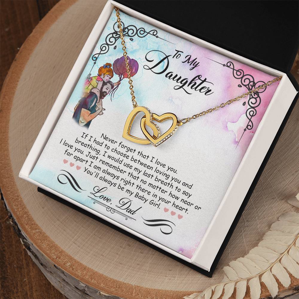 My Baby Girl - Interlocking Heart Necklace