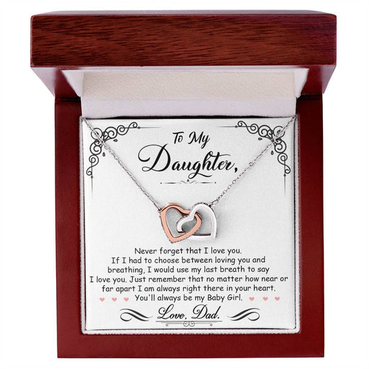 My Baby Girl - Interlocking Heart Necklace