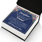 TO MY DAUGHTER BRAVER NAME NECKLACE GIFT SET