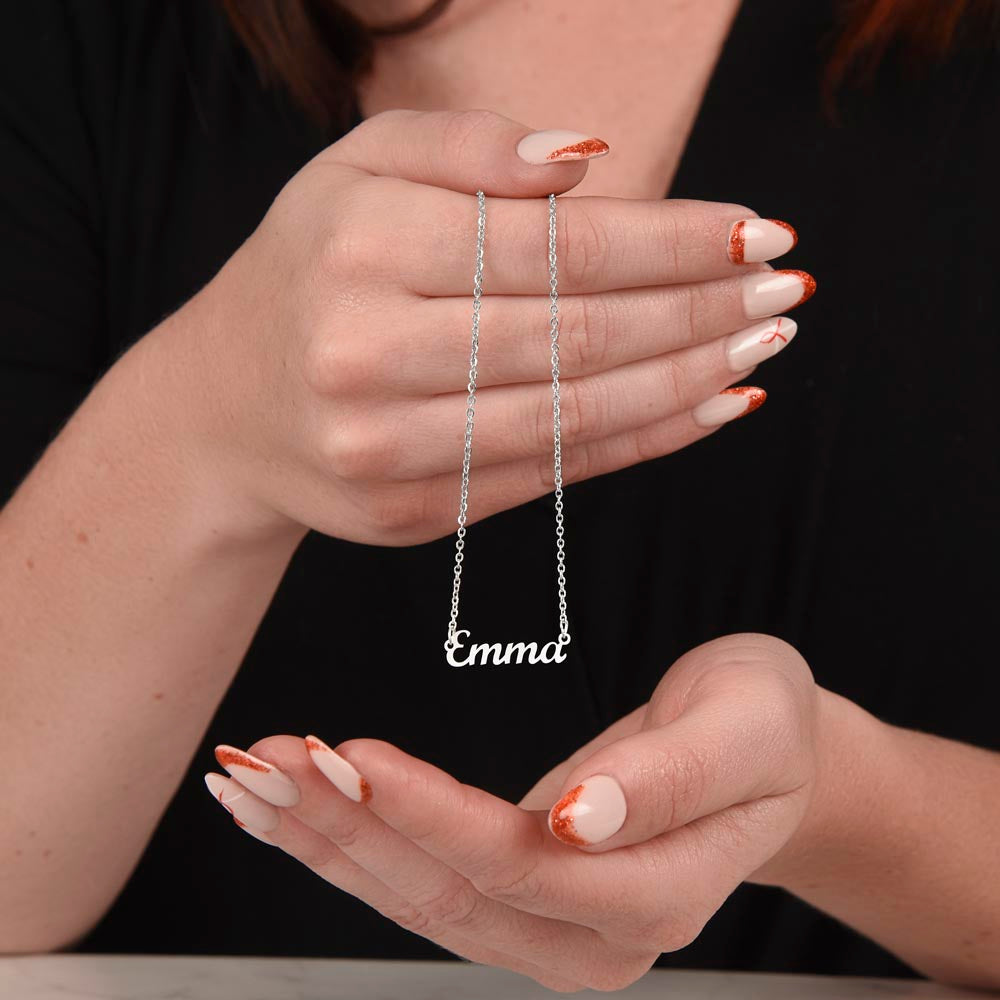 TO MY DAUGHTER CHAPTERS SQUEEZED NAME NECKLACE GIFT SET