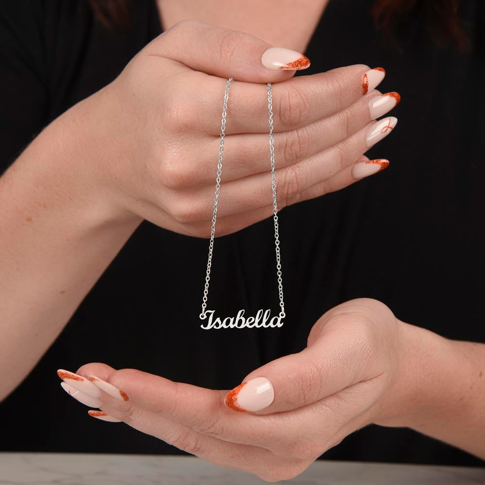 TO MY DAUGHTER CHAPTERS SQUEEZED NAME NECKLACE GIFT SET