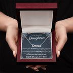 TO MY DAUGHTER CHAPTERS SQUEEZED NAME NECKLACE GIFT SET