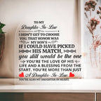 TO MY DAUGHTER IN LAW HONOR HEART ACRYLIC PLAQUE