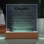 TO MY DAUGHTER CHAPTERS SQUARE PLAQUE