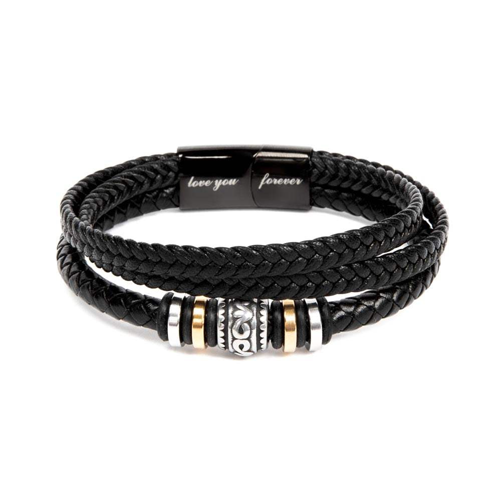 Love You Forever To My Grandson Bracelet Will Never Lose