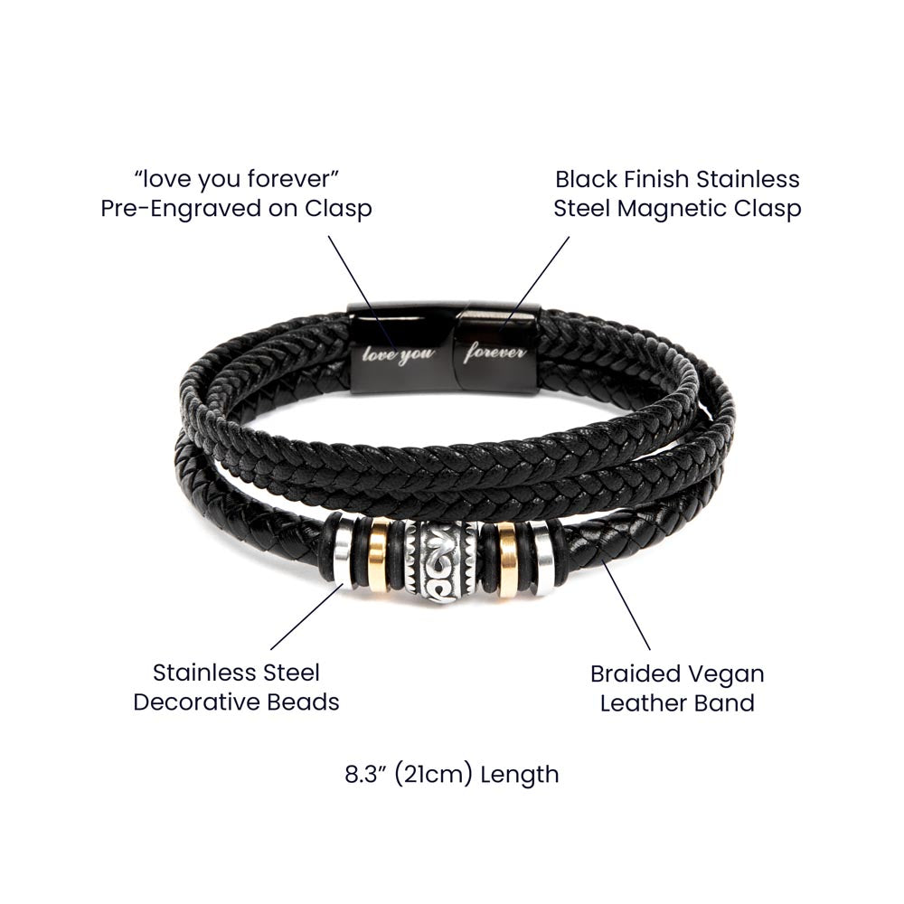 TO MY STEP DAD GIFT OF LIFE BRACELET