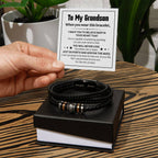 Love You Forever To My Grandson Bracelet Believe Deep