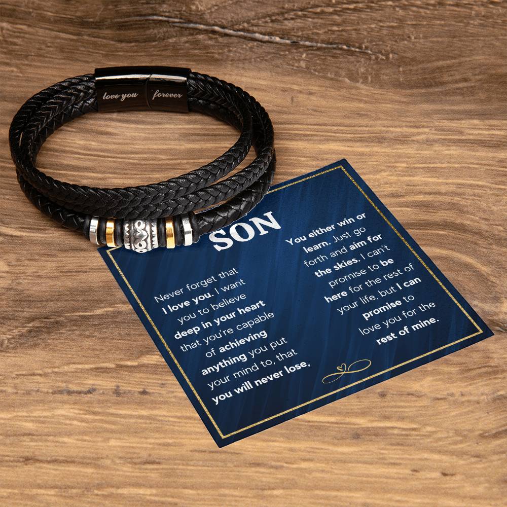 TO MY SON SKIES BRACELET
