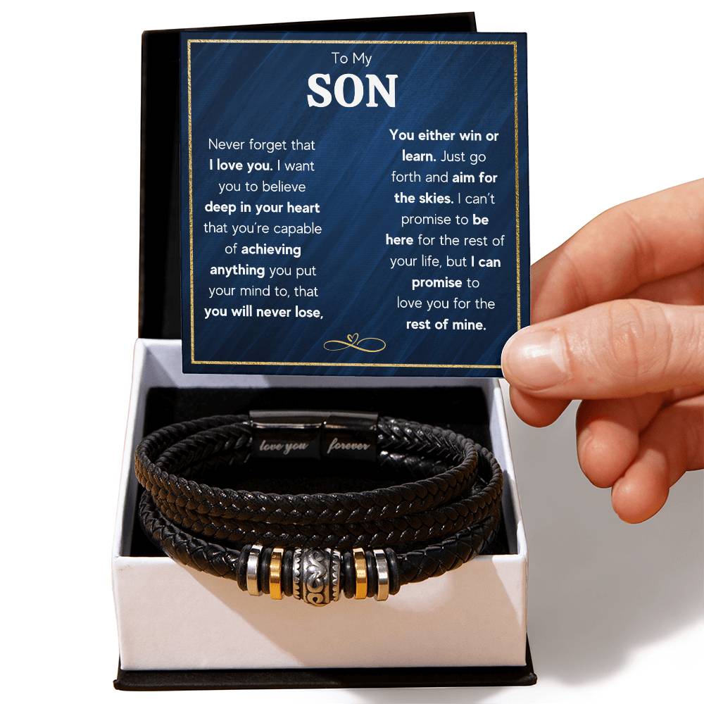 TO MY SON SKIES BRACELET