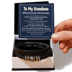 Love You Forever To My Grandson Bracelet Will Never Lose