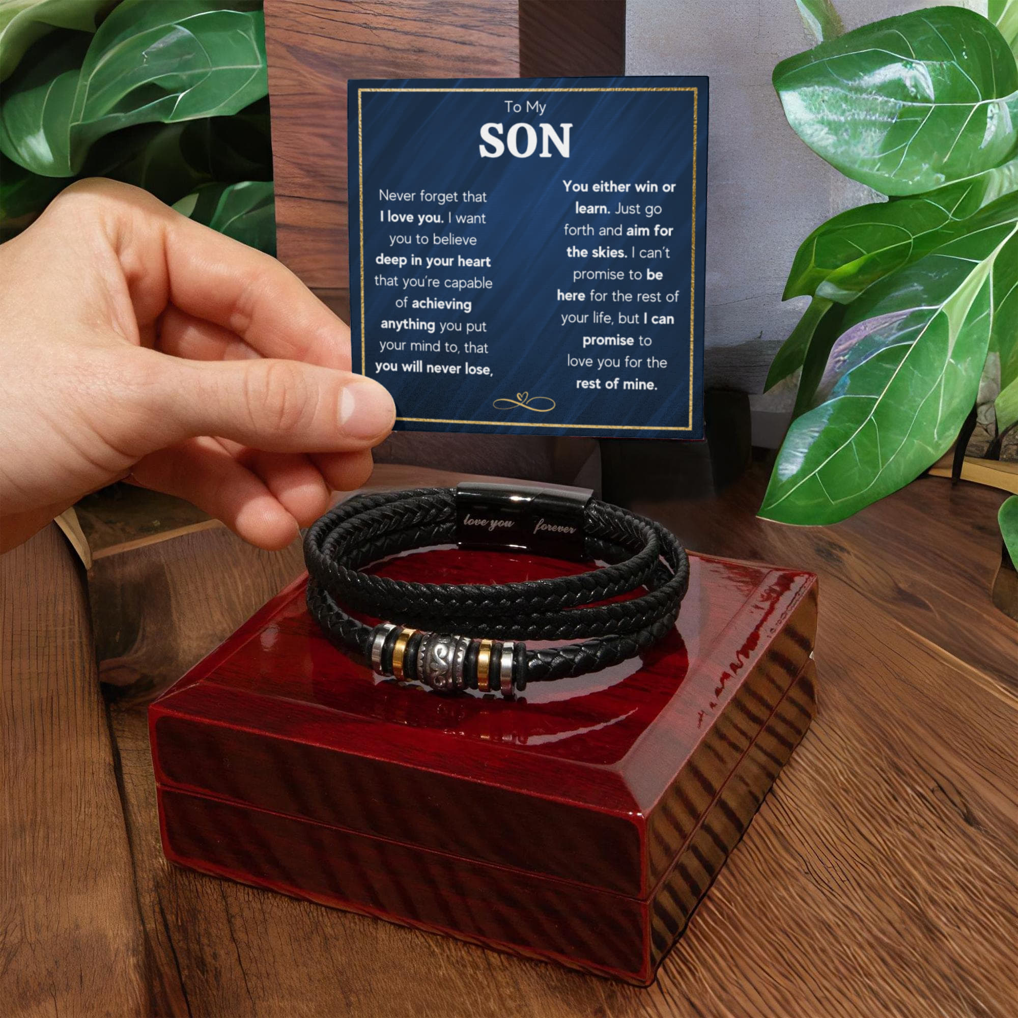 TO MY SON SKIES BRACELET
