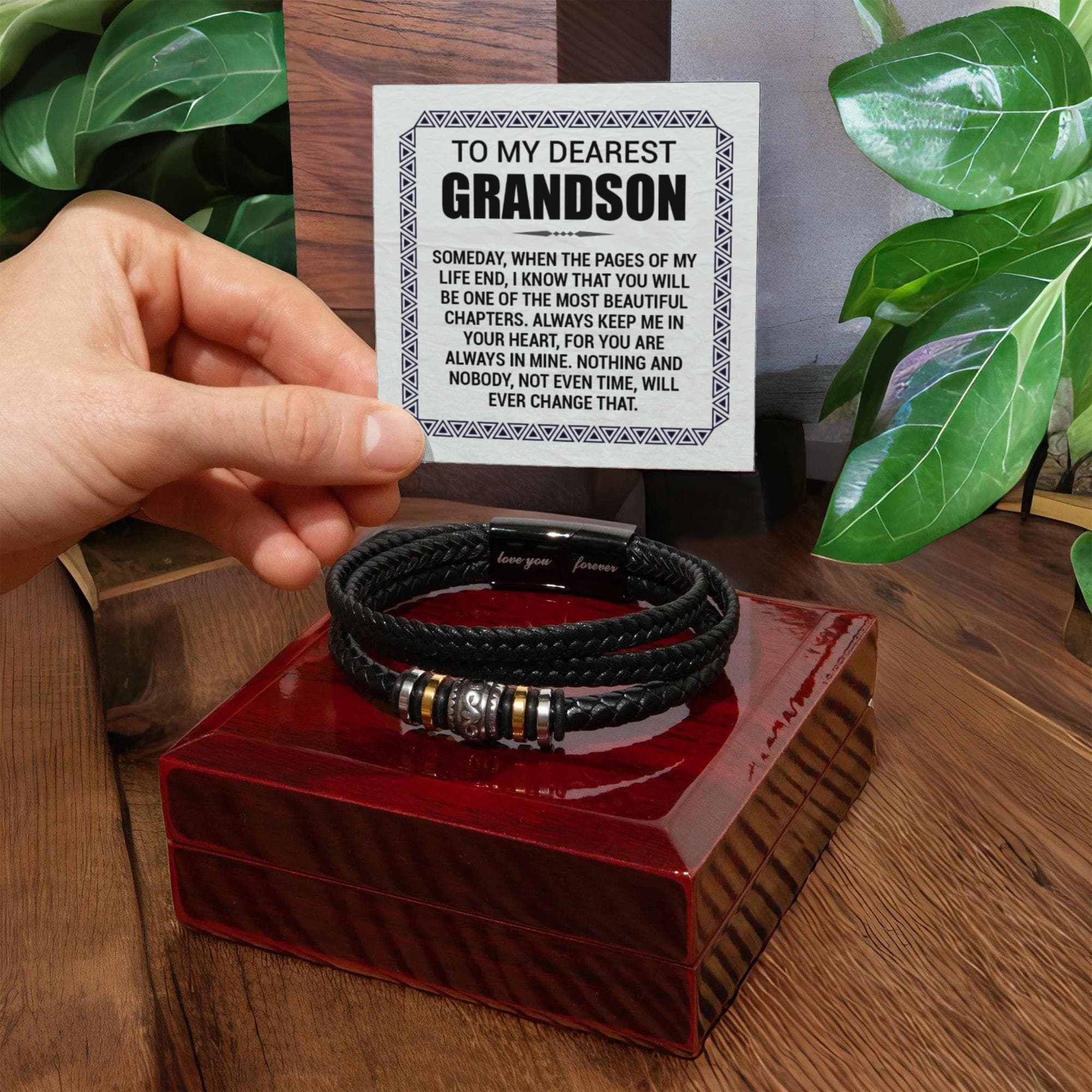 Love You Forever To My Grandson Bracelet Pages Of My Life