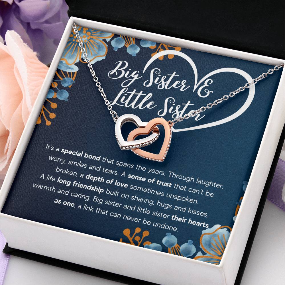 TO MY SISTER BOND INTERLOCKING NECKLACE GIFT SET