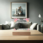 TO MY BEAUTIFUL WIFE SQUARE ACRYLIC PLAQUE