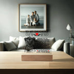 TO MY DAUGHTER LION CROWN ACRYLIC SQUARE PLAQUE