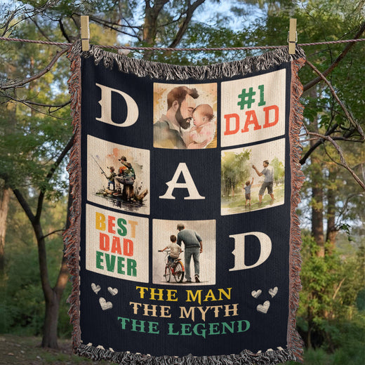 Best Dad Ever - Woven Blanket