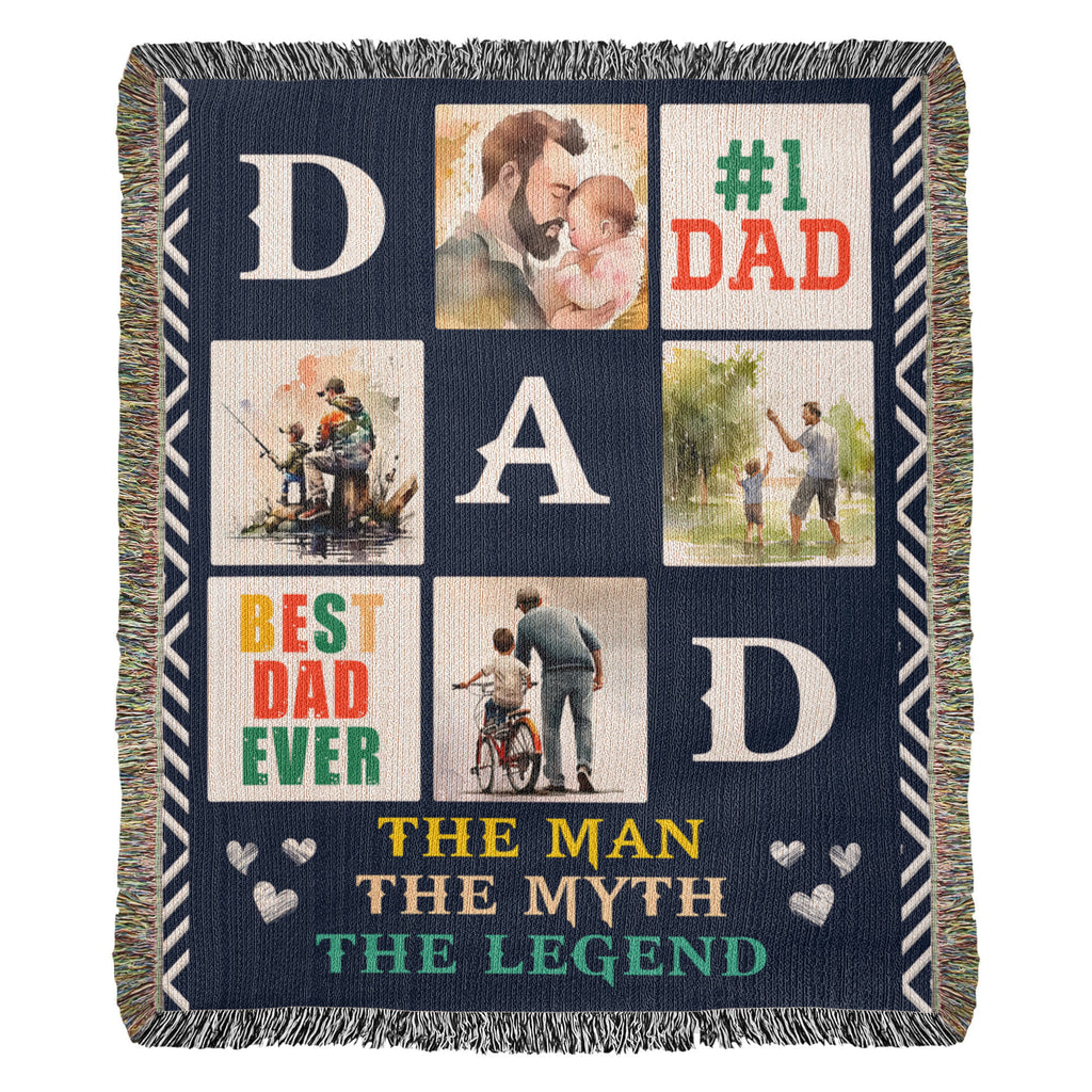Best Dad Ever - Woven Blanket
