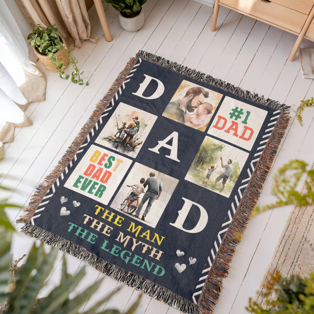 Best Dad Ever - Woven Blanket