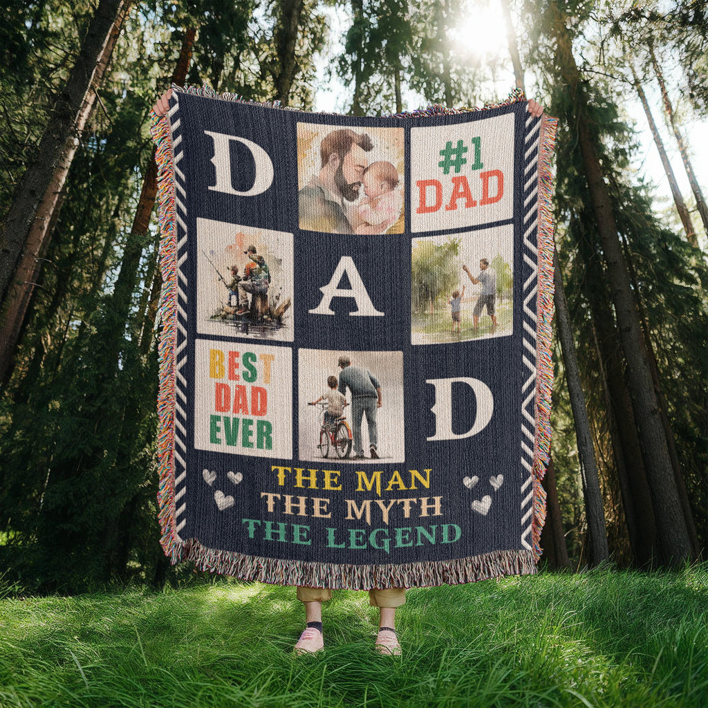 Best Dad Ever - Woven Blanket