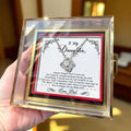 Breathing Interlocking - Daughter Birthday Necklace with Rose Box