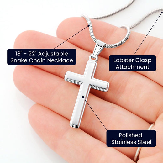 TO MY SON THIS OLD LION CROSS NECKLACE GIFT SET