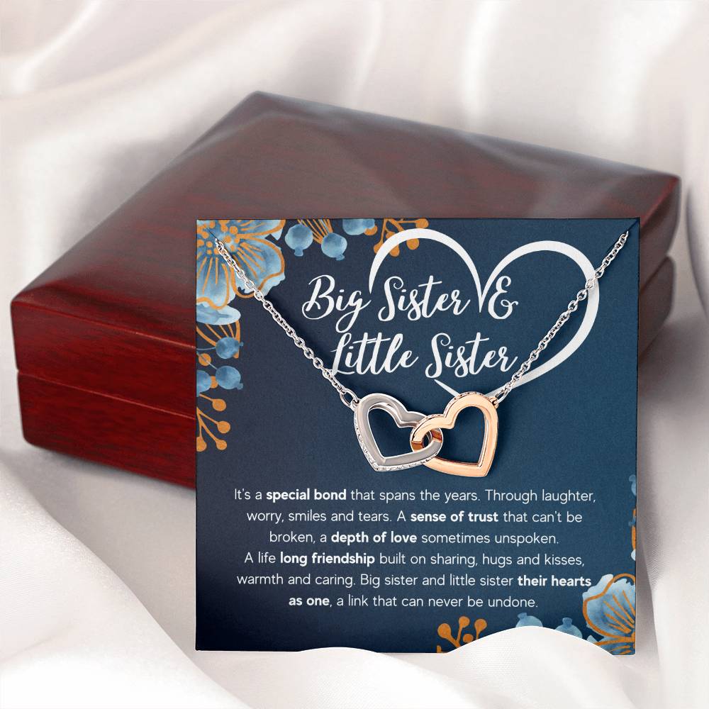 TO MY SISTER BOND INTERLOCKING NECKLACE GIFT SET
